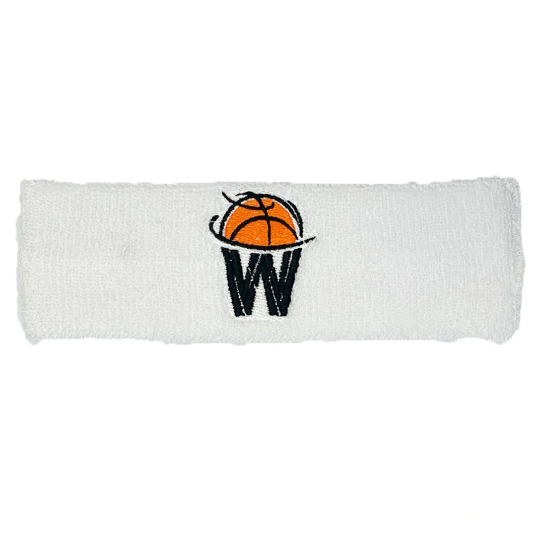 W-Logo White Headband