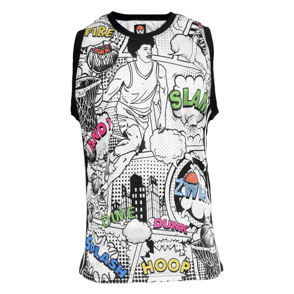 ZWISH Comics basketball jersey and shorts set - jersey front