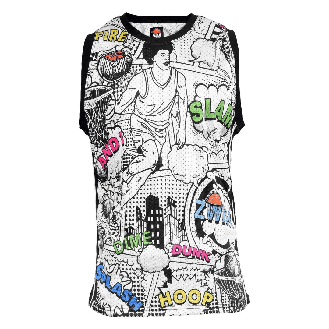 ZWISH Comics basketball jersey and shorts set - jersey front