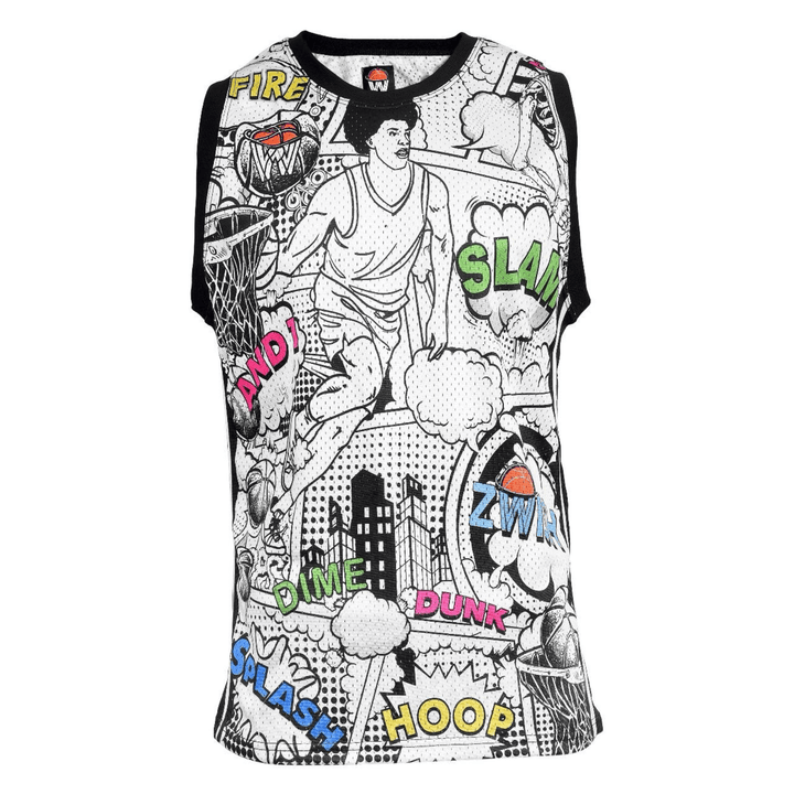ZWISH Comics basketball jersey and shorts set - jersey front