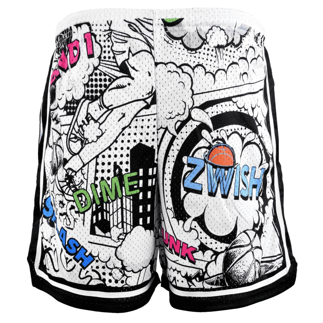 ZWISH Comics basketball jersey and shorts set - shorts back