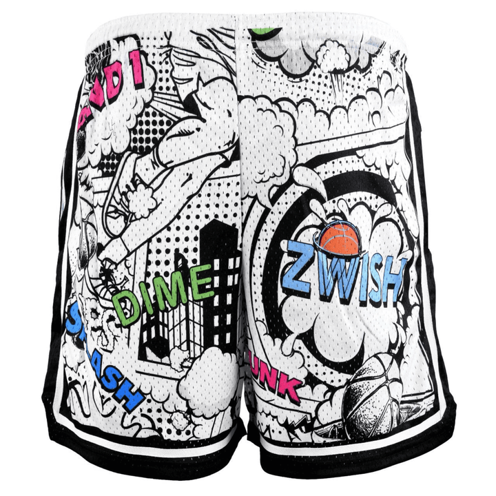 ZWISH Comics basketball jersey and shorts set - shorts back