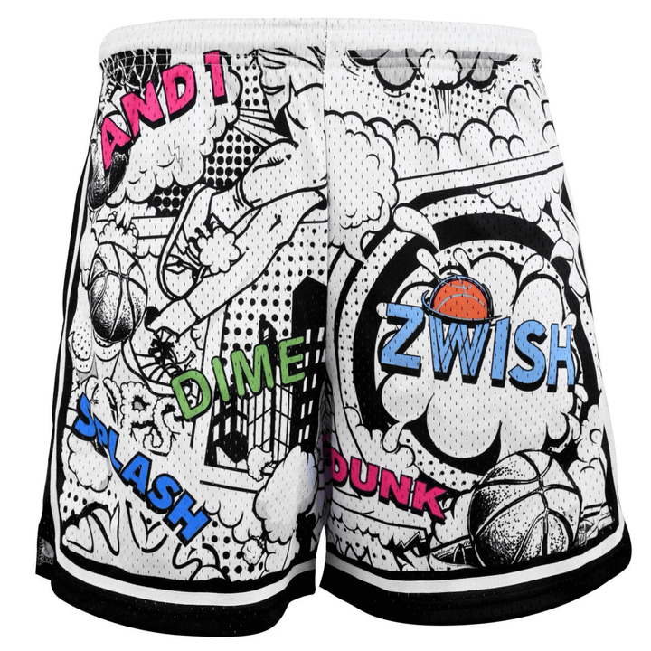 ZWISH Comics basketball jersey and shorts set - shorts front