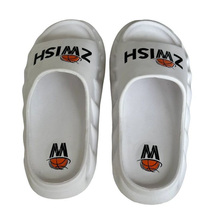 White Zlides Slippers