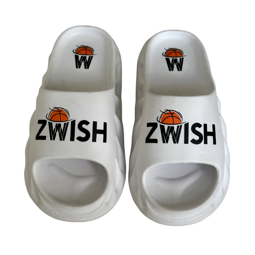 White Zlides Slippers