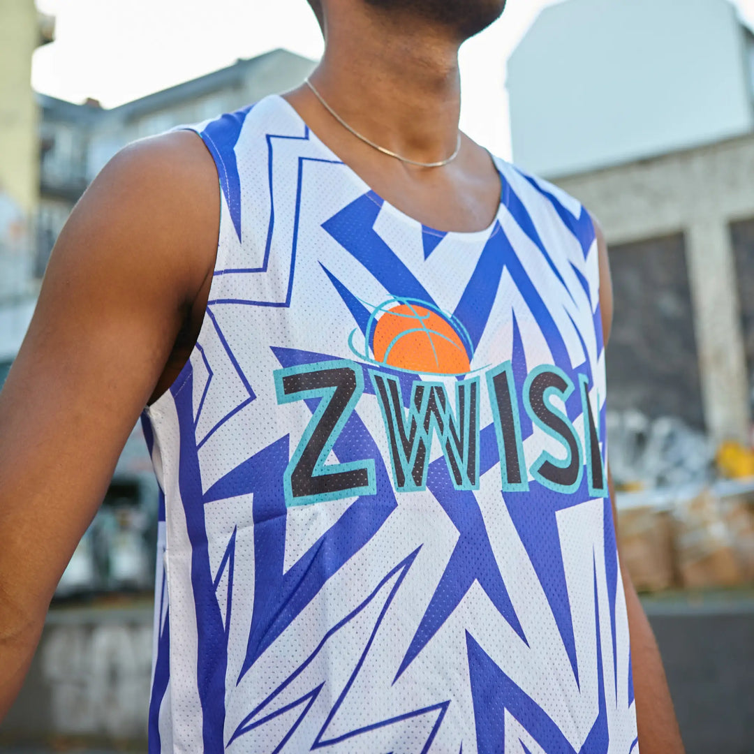 ZWISH Melo Drip reversible basketball jersey and shorts set - jersey white side