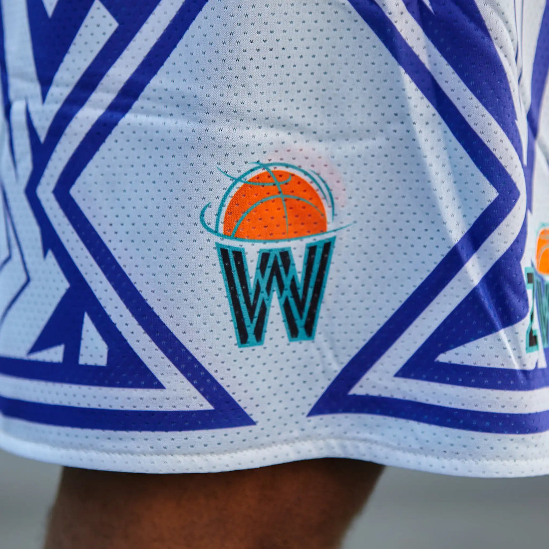 ZWISH Melo Drip reversible basketball jersey and shorts set - shorts white side