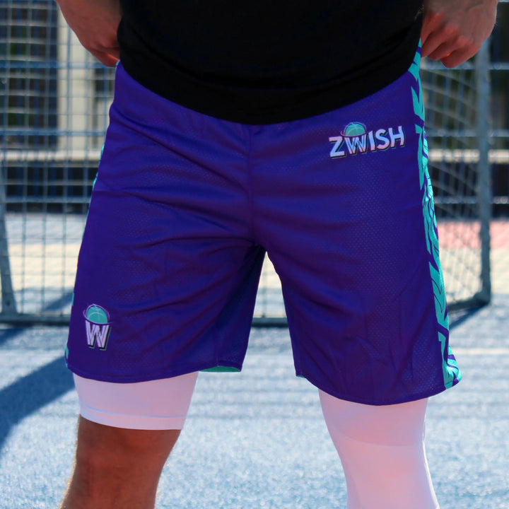 Unisex Purple Blaze Shorts