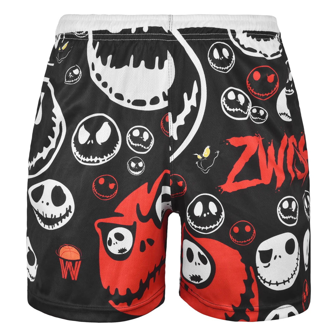 ZWISH Skelli basketball jersey and shorts set black - shorts front