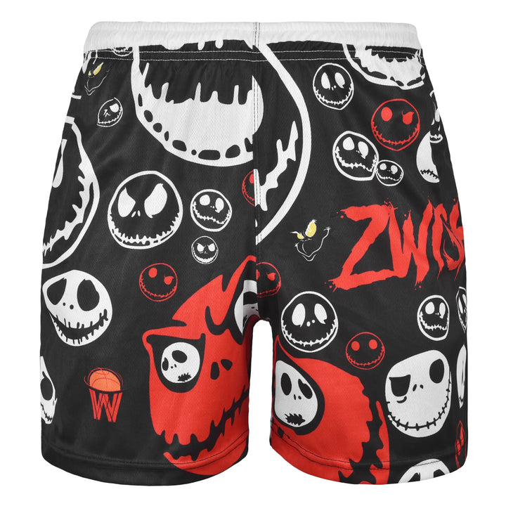 ZWISH Skelli basketball jersey and shorts set black - shorts front