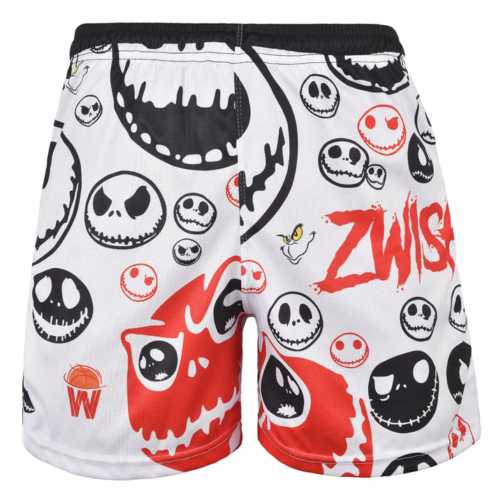 ZWISH Skelli basketball jersey and shorts set white - shorts front