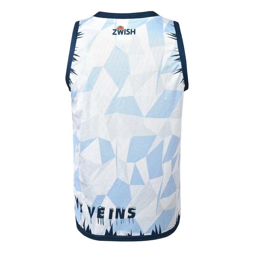 ZWISH Icy basketball jersey and shorts set - jersey back