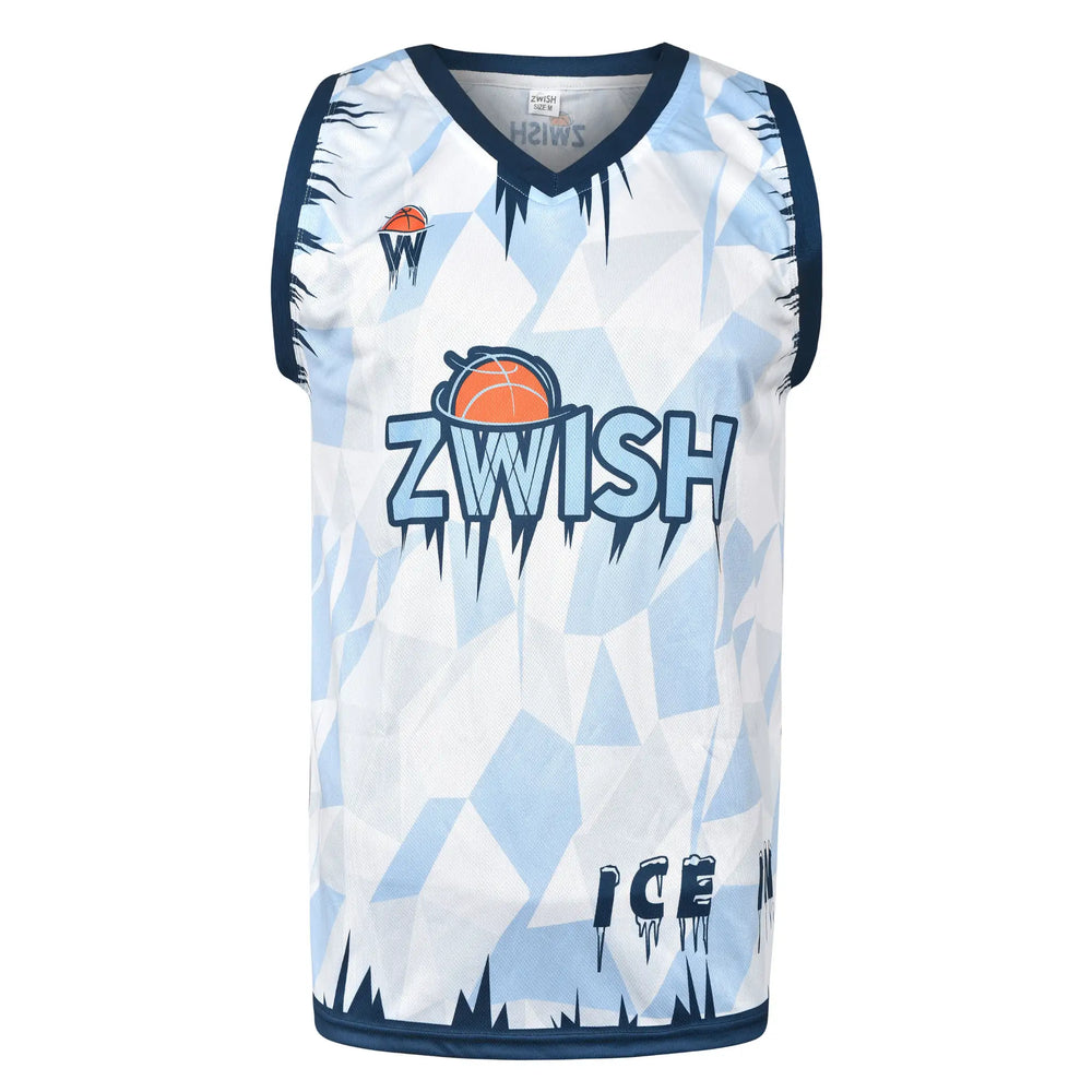 ZWISH Icy basketball jersey and shorts set - jersey front