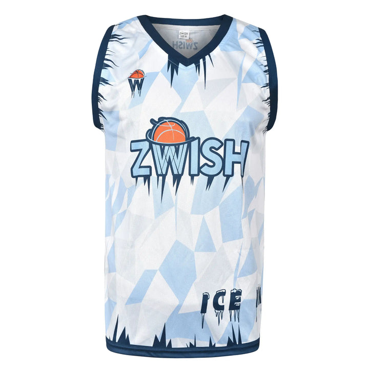 ZWISH Icy basketball jersey and shorts set - jersey front