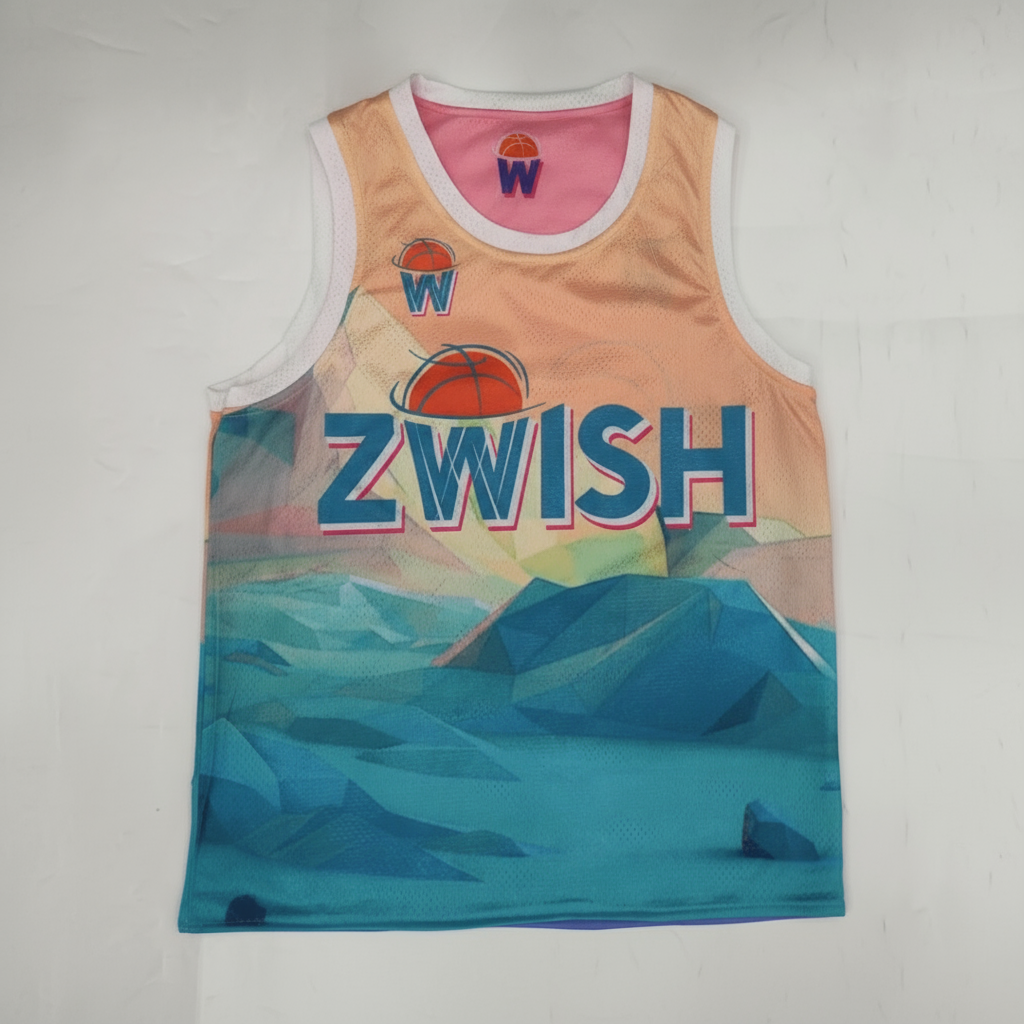 ZWISH Everest reversible basketball jersey and shorts set - turquoise jersey