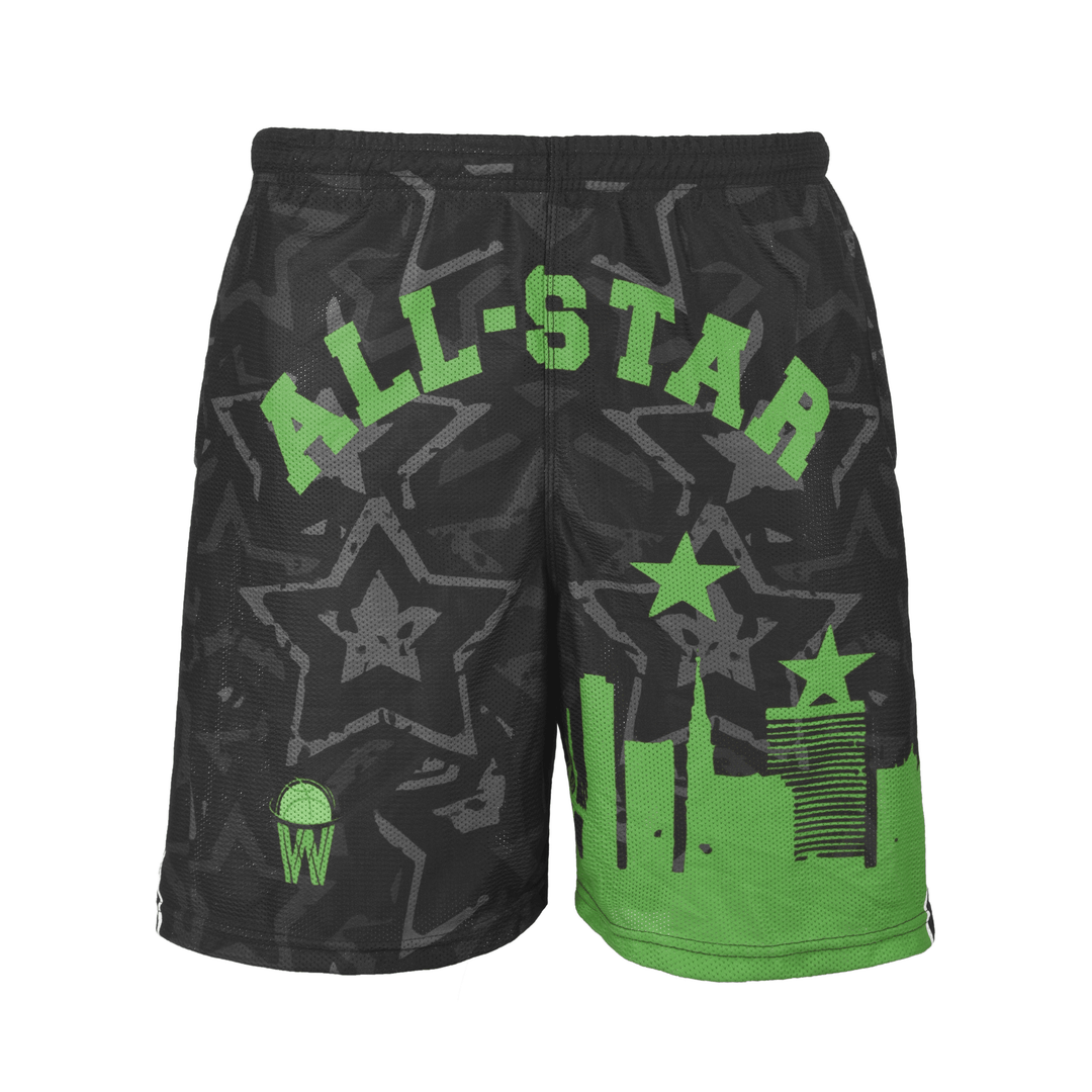 ZWISH Allstar 24 basketball jersey and shorts set green - shorts front